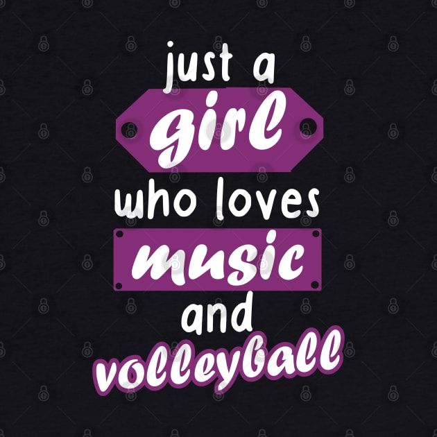 Music and volleyball women girls gift by FindYourFavouriteDesign